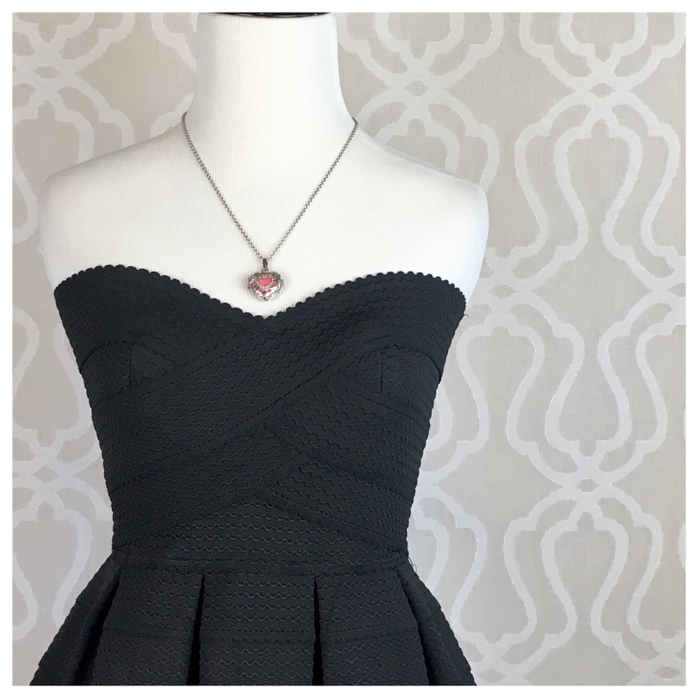 Lolita Sweetheart Bandage Strapless Party Dress - Picture 2 of 6